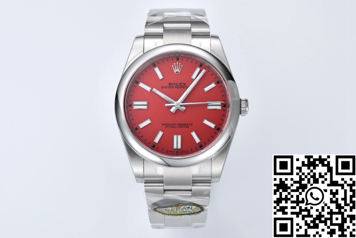 Rolex Oyster Perpetual M126000-0007 41MM Clean Factory Red Dial