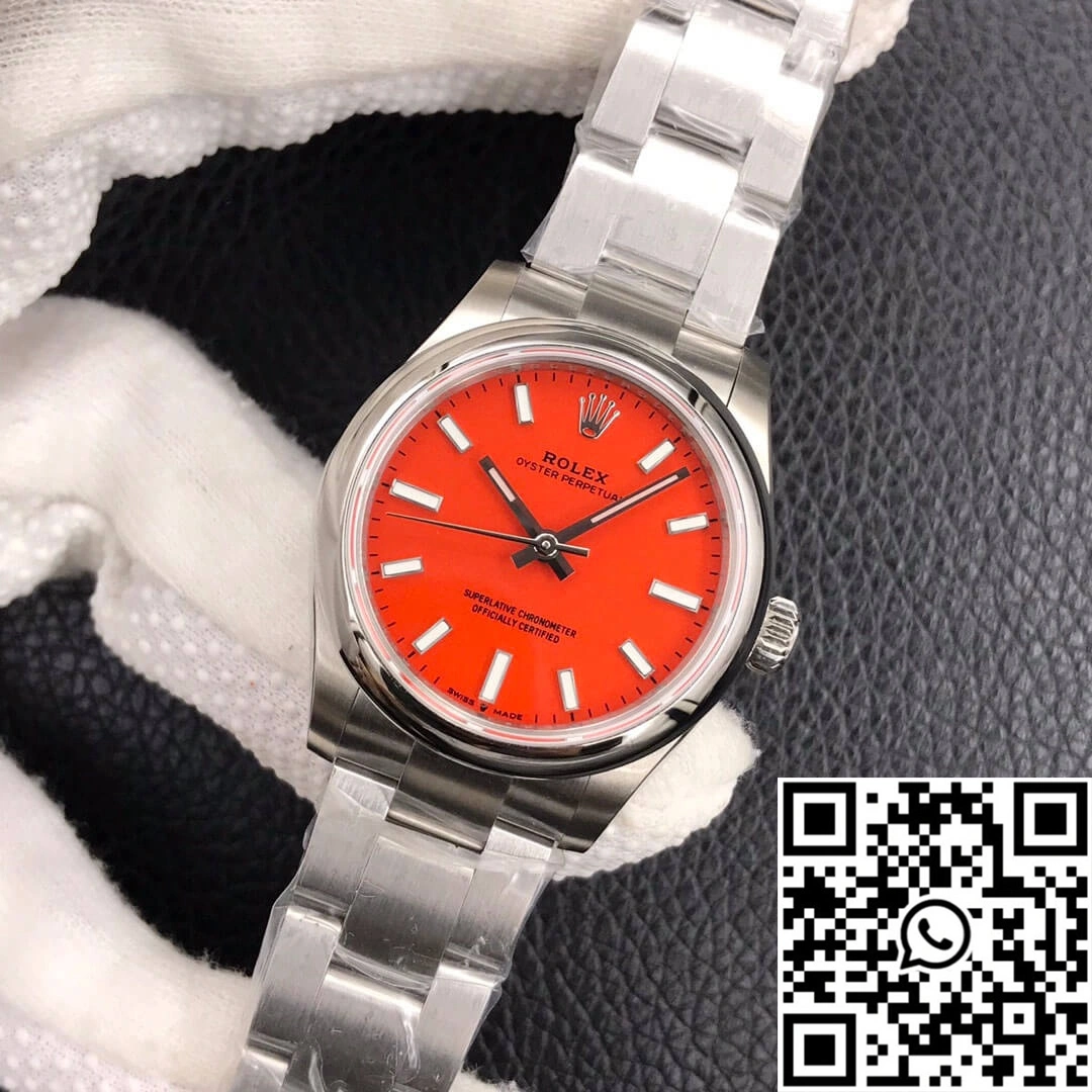 Rolex Oyster Perpetual M277200-0008 31MM EW Factory Coral Red Dial