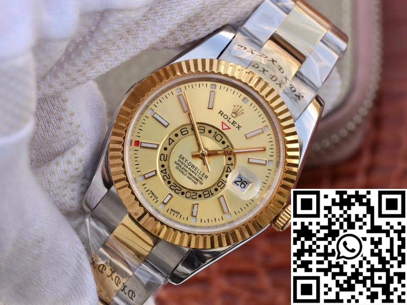 Rolex SKY-DWELLER 326938-72418 Gold Dial
