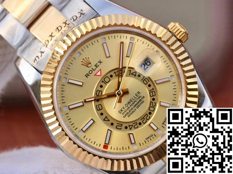 Rolex SKY-DWELLER 326938-72418 Gold Dial