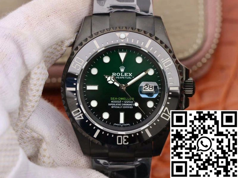 Rolex Sea-Dweller Deepsea 11666001 V2 Green Gradual Black Dial
