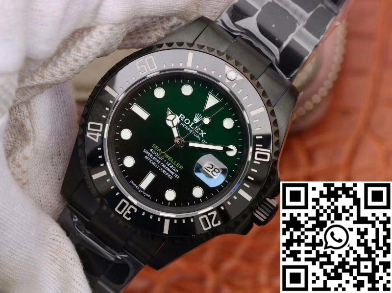 Rolex Sea-Dweller Deepsea 11666001 V2 Green Gradual Black Dial