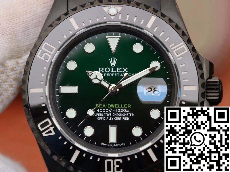 Rolex Sea-Dweller Deepsea 11666001 V2 Green Gradual Black Dial