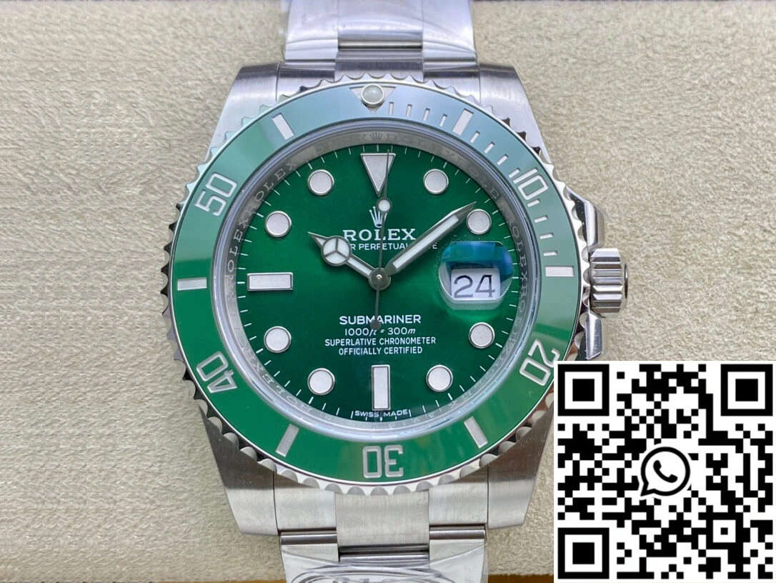 Rolex Submariner 116610LV-97200 Clean Factory V4 Green Dial
