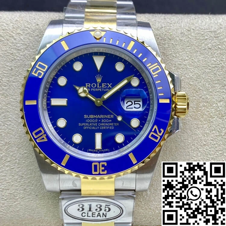 Rolex Submariner 116613LB-97203 Clean Factory V4 Blue Dial