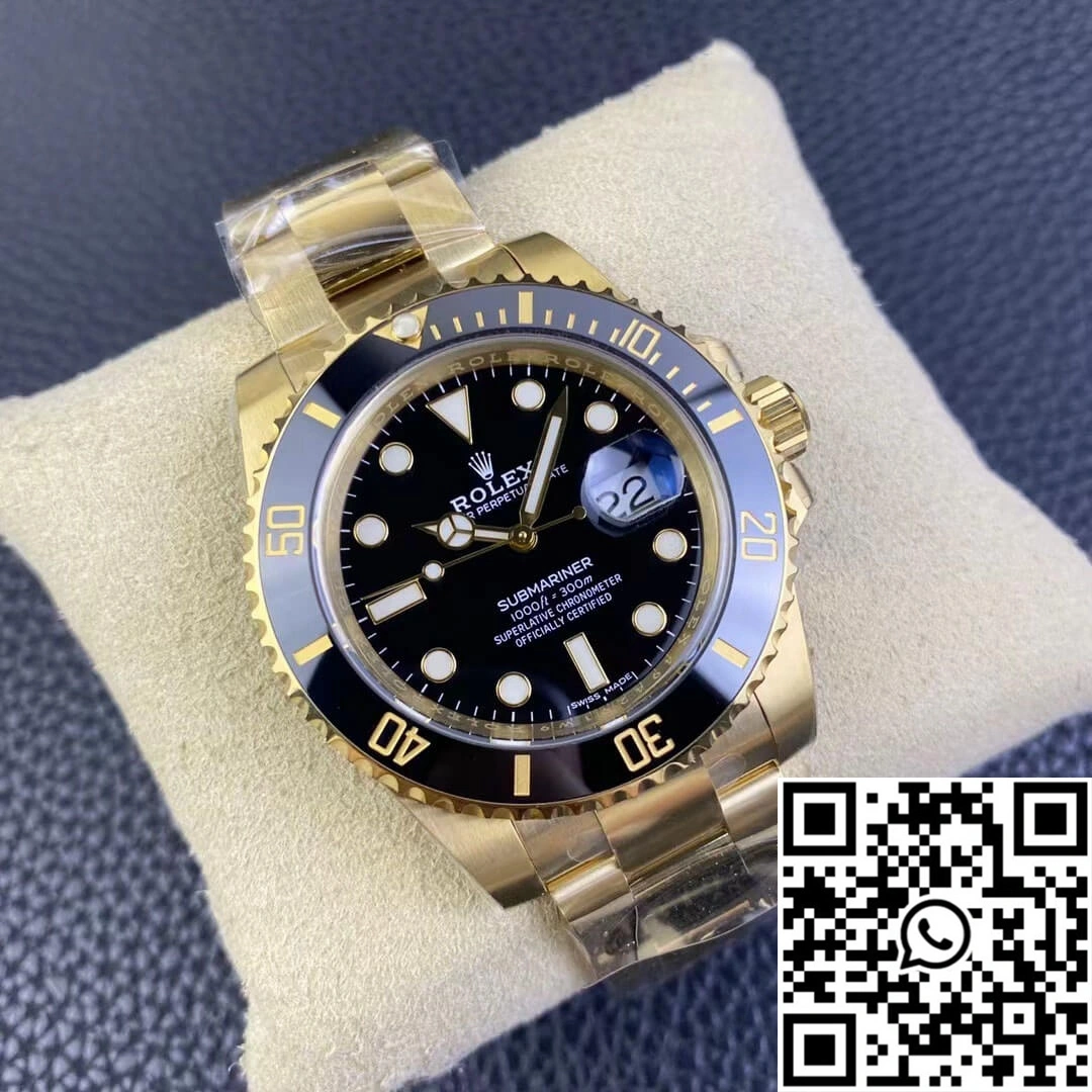 Rolex Submariner 116618LN-97208 Clean Factory Yellow Gold