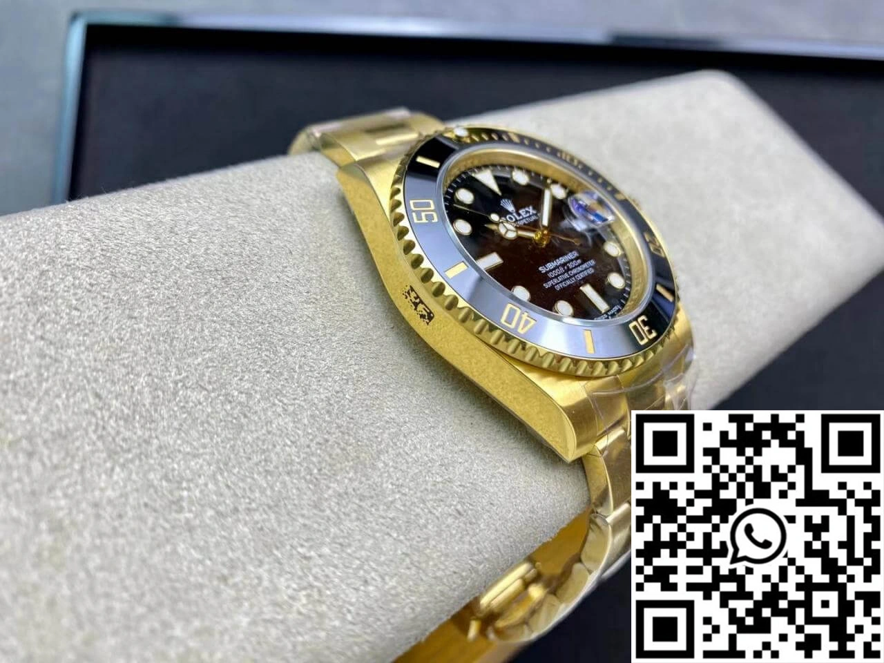 Rolex Submariner 116618LN-97208 VS Factory Yellow Gold Black Dial