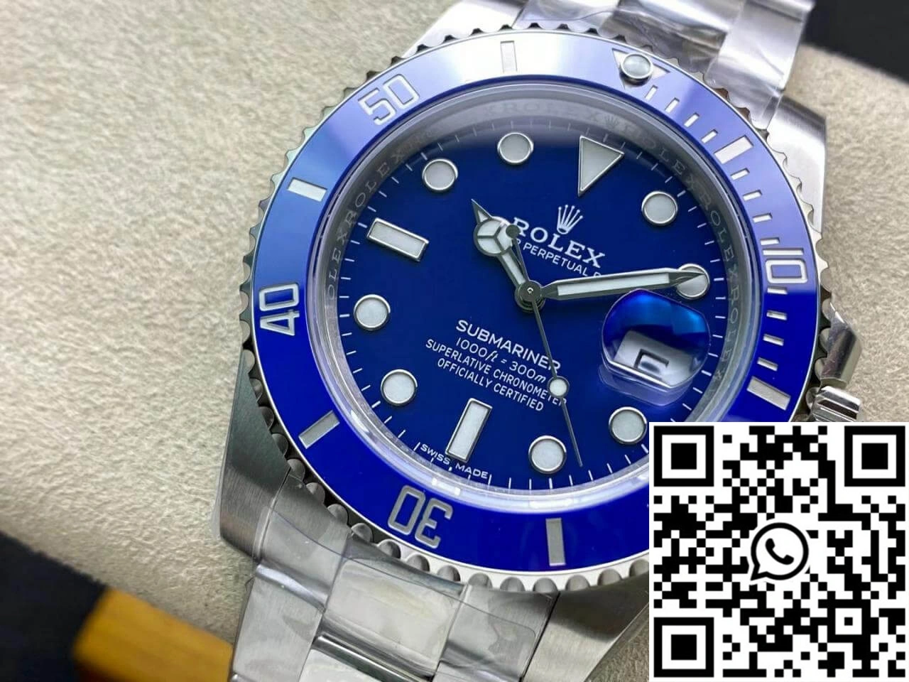 Rolex Submariner 116619LB-97209 VS Factory Blue Dial