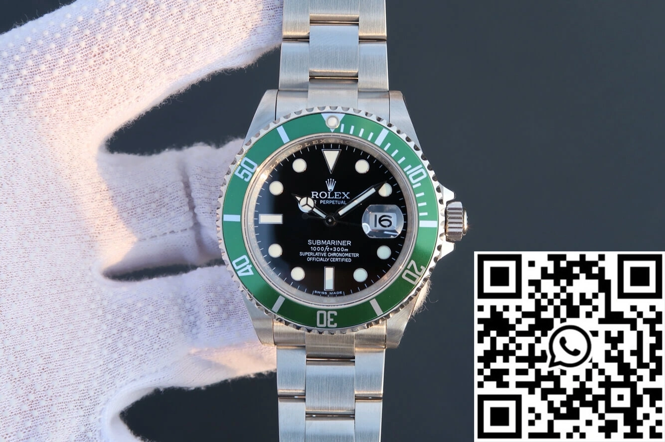 Rolex Submariner 16610LV-93250 JF Factory Green Bezel