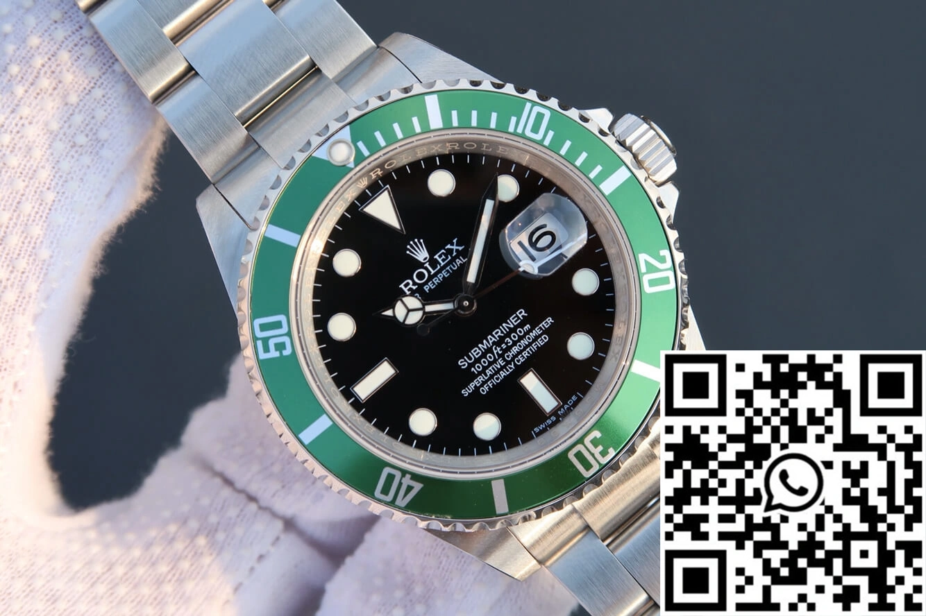 Rolex Submariner 16610LV-93250 JF Factory Green Bezel