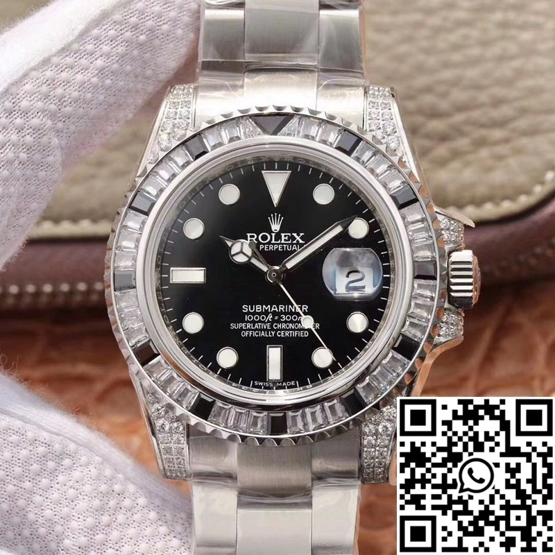 Rolex Submariner Date 116610LN Diamond Customized Edition GS Factory Black Dial