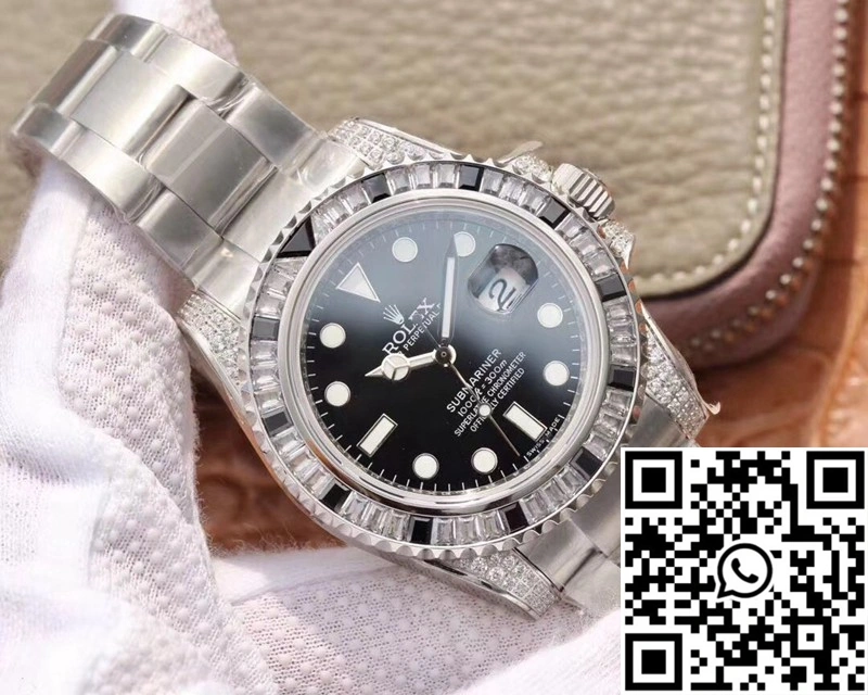 Rolex Submariner Date 116610LN Diamond Customized Edition GS Factory Black Dial