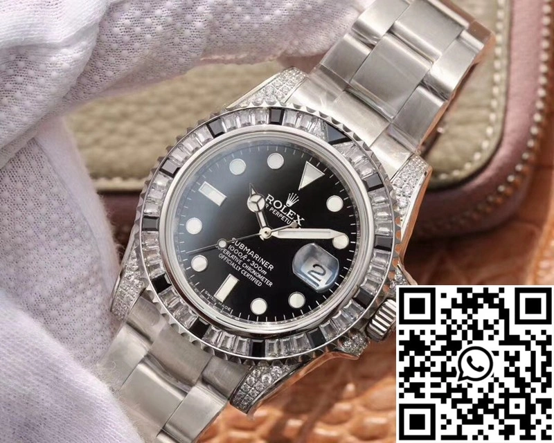 Rolex Submariner Date 116610LN Diamond Customized Edition GS Factory Black Dial