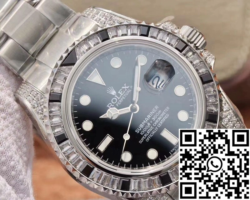 Rolex Submariner Date 116610LN Diamond Customized Edition GS Factory Black Dial