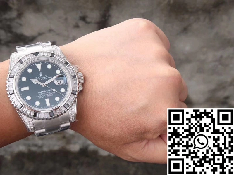 Rolex Submariner Date 116610LN Diamond Customized Edition GS Factory Black Dial