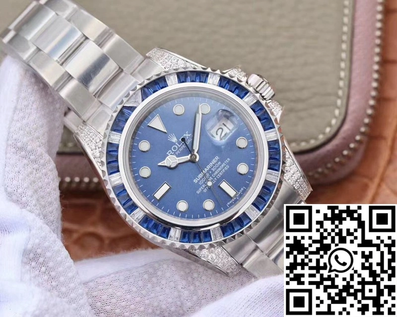 Rolex Submariner Date 116619LB Diamond Customized Edition GS Factory Blue Dial
