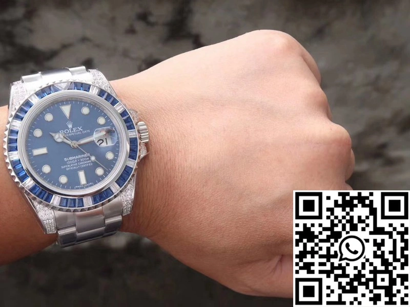 Rolex Submariner Date 116619LB Diamond Customized Edition GS Factory Blue Dial