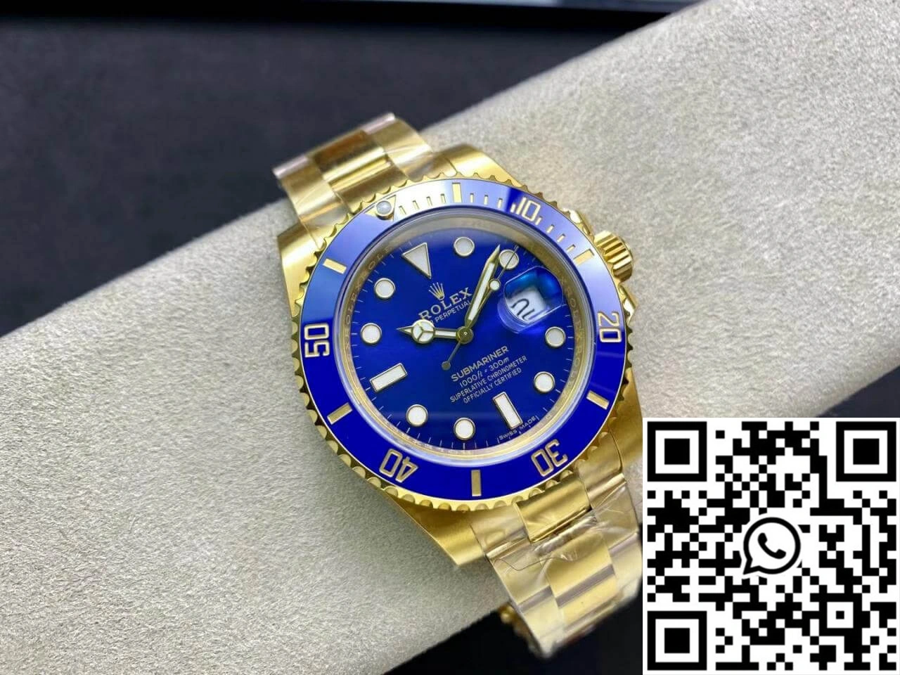 Rolex Submariner M116618LB-0003 VS Factory Yellow Gold