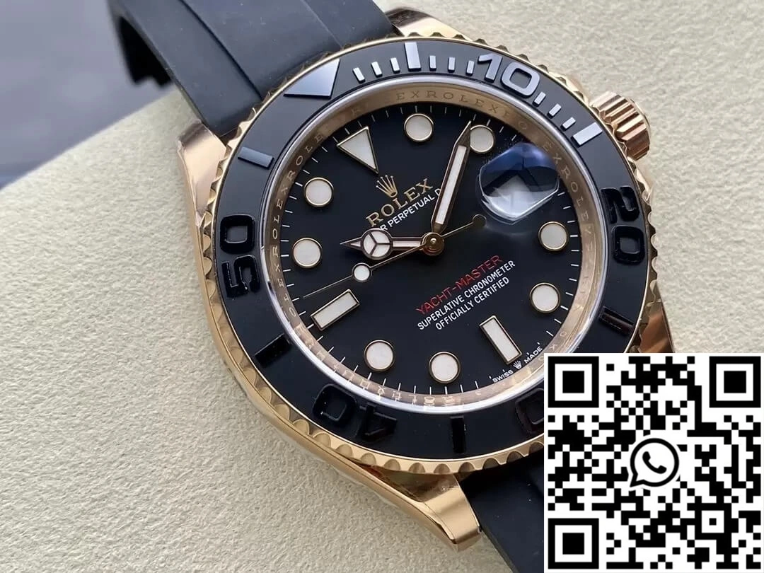 Rolex Yacht Master M126655-0002 Clean Factory Rose Gold Black Dial