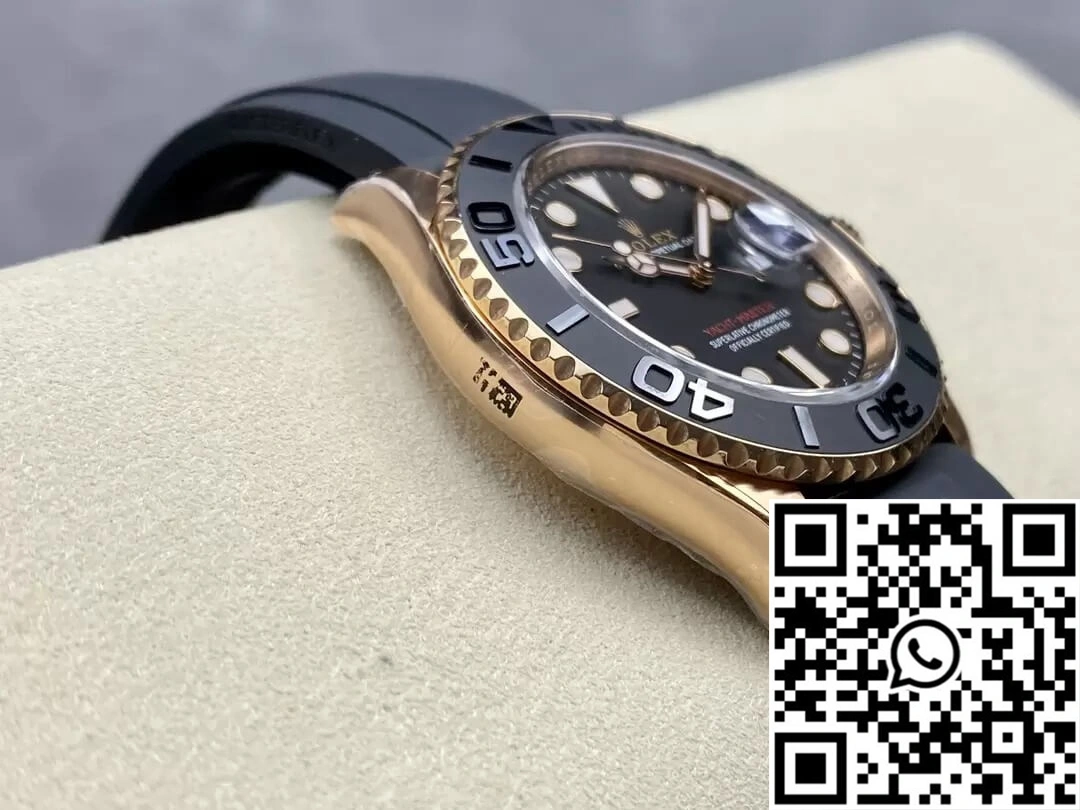 Rolex Yacht Master M126655-0002 Clean Factory Rose Gold Black Dial