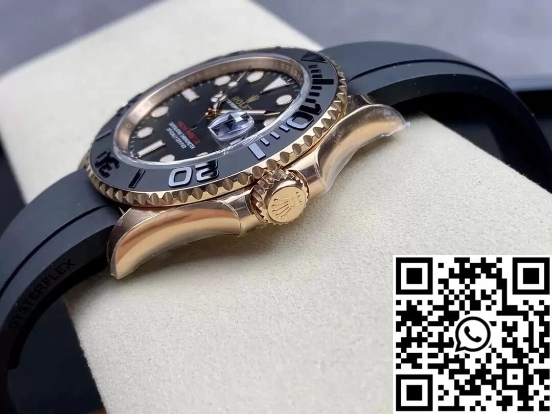 Rolex Yacht Master M126655-0002 Clean Factory Rose Gold Black Dial