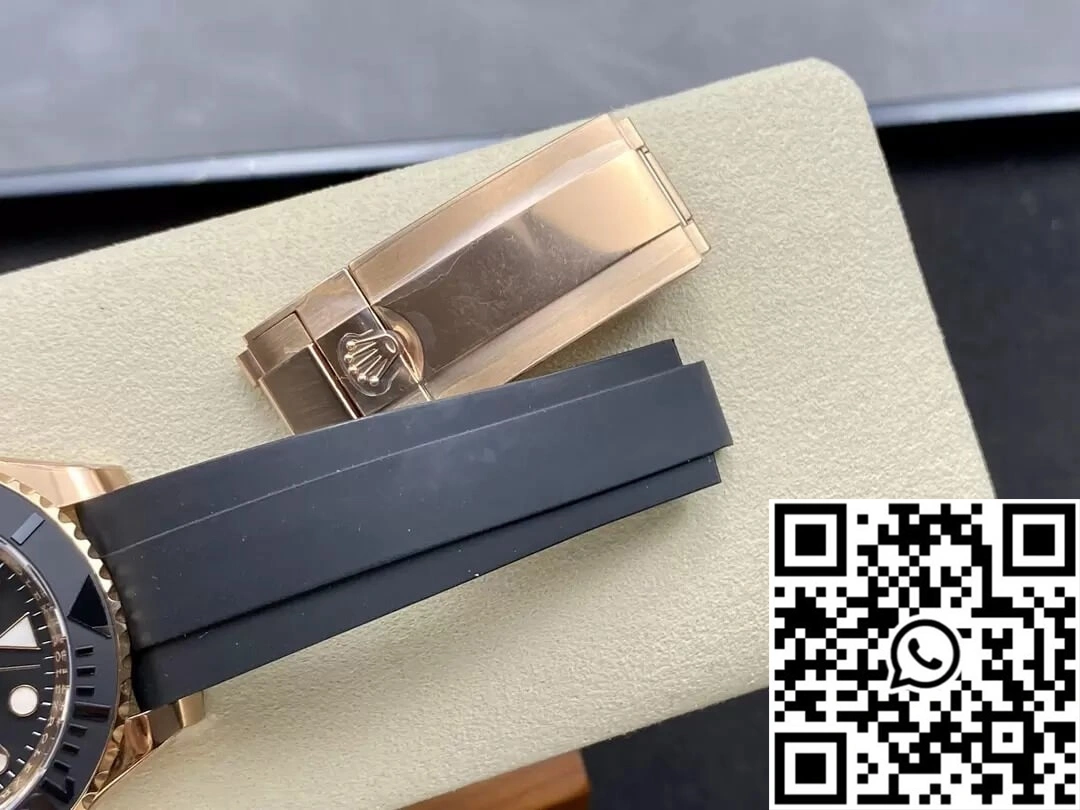 Rolex Yacht Master M126655-0002 Clean Factory Rose Gold Black Dial