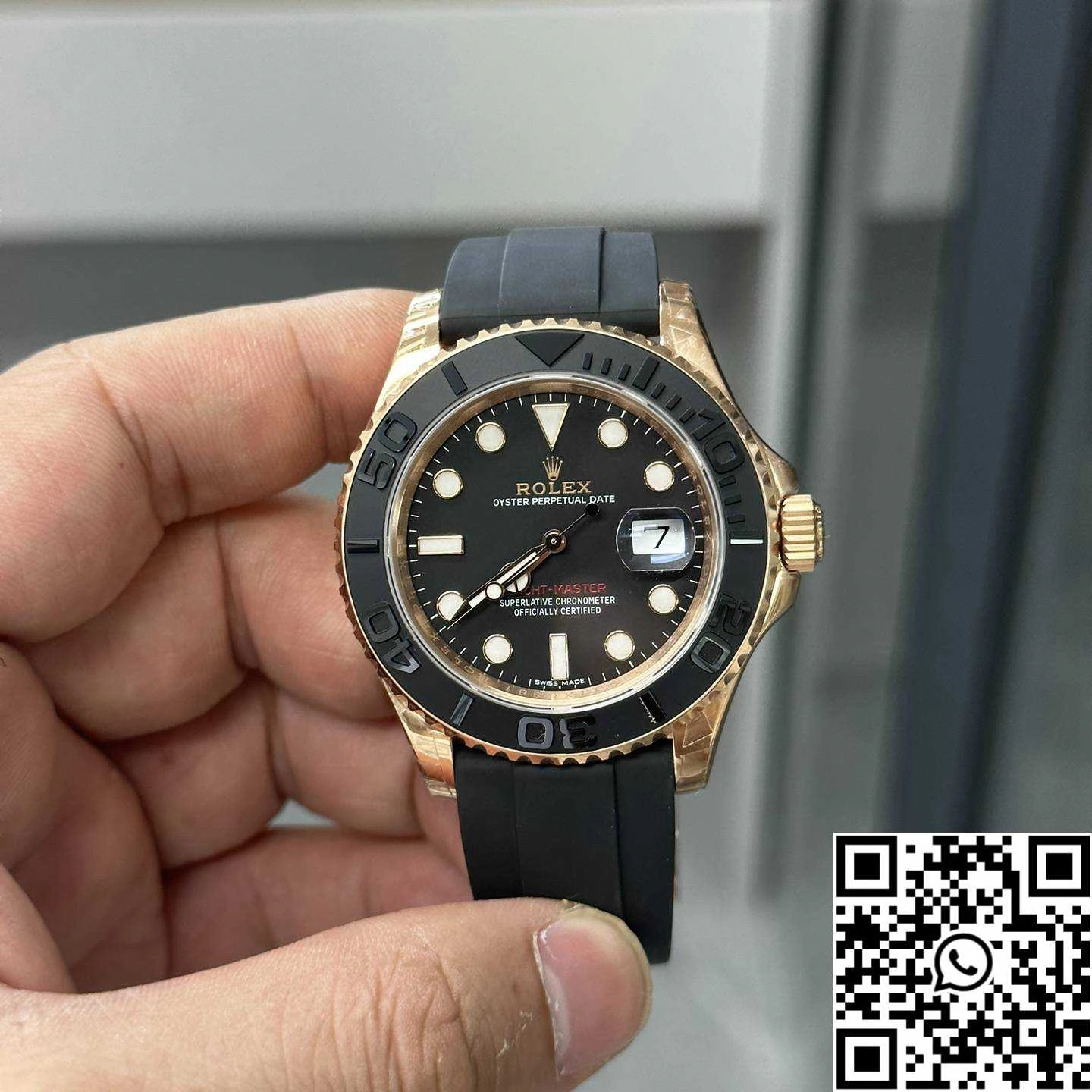 Rolex Yacht Master M126655-0002 VS Factory Rose Gold Black Dial