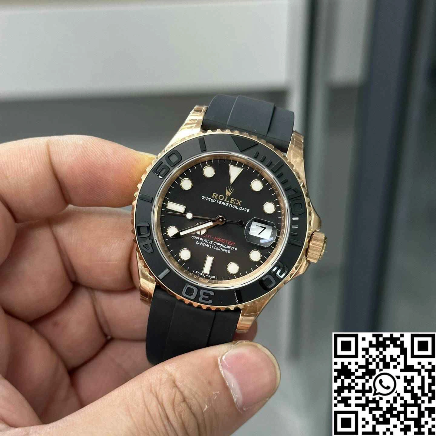 Rolex Yacht Master M126655-0002 VS Factory Rose Gold Black Dial
