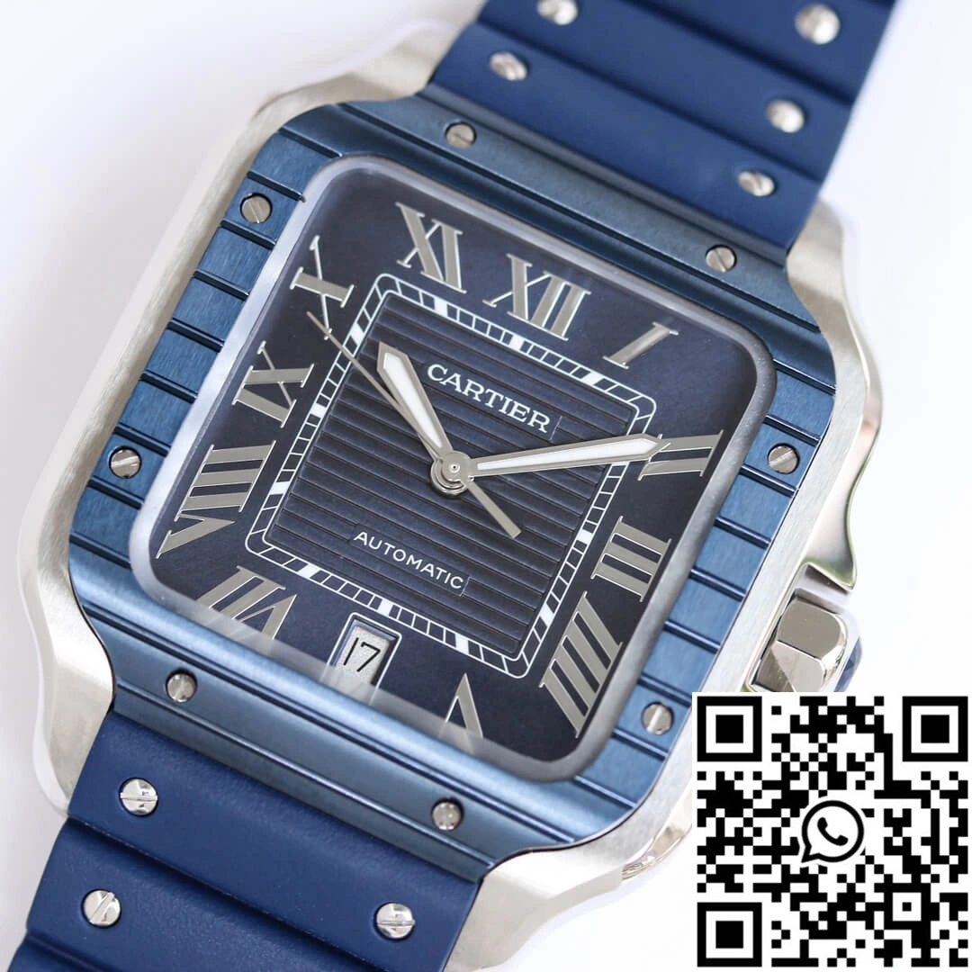 Santos De Cartier GF Factory Blue Bezel