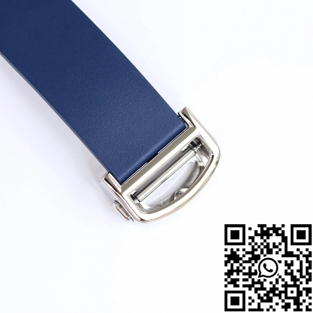Santos De Cartier GF Factory Blue Rubber Strap