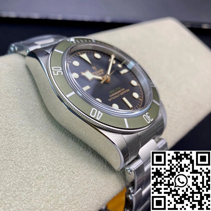 Tudor Heritage Black Bay Green Harrods Special Edition 79230G ZF Factory Black Dial