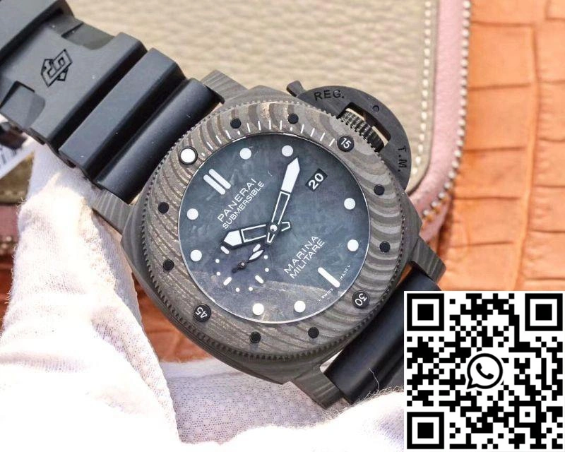 VS Factory Panerai Submersible Marina Militare Carbotech 47MM PAM00979