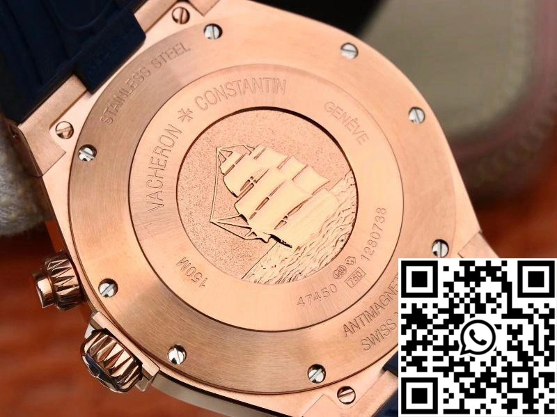 Vacheron Constantin Overseas 44mm TWA Factory 18K Rose Gold Blue Dial
