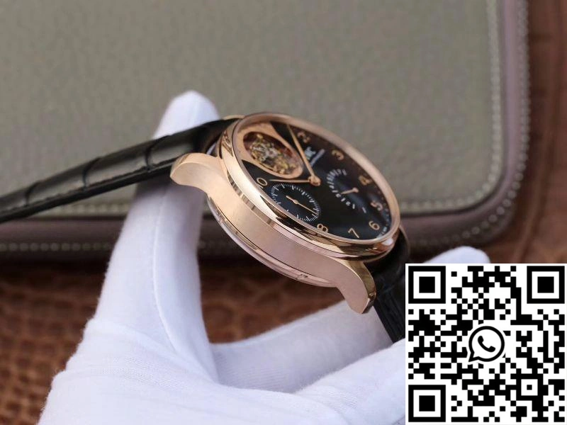 ZF Factory IWC Portuguese Tourbillon IW504210 18K Rose Gold Black Dial