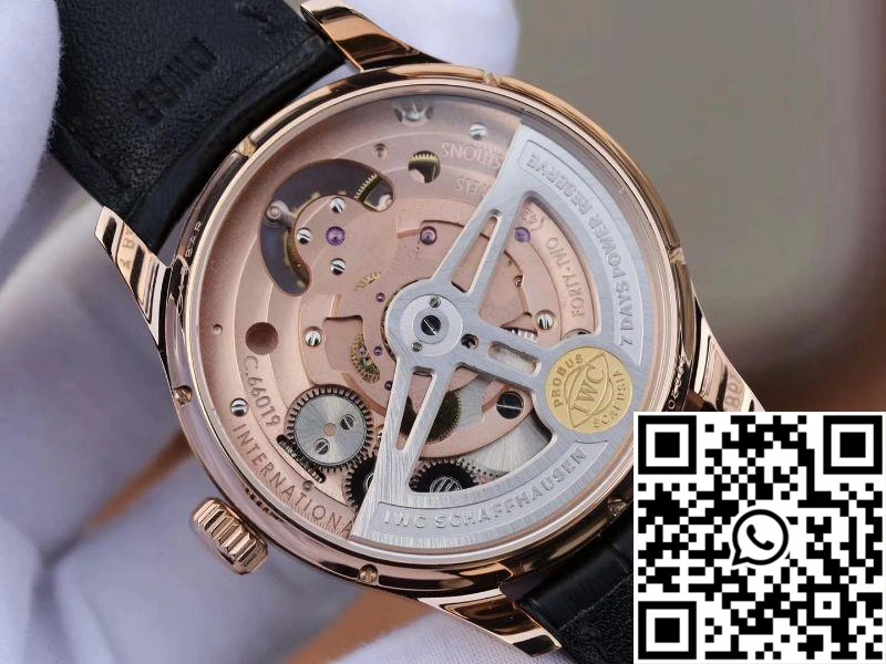 ZF Factory IWC Portuguese Tourbillon IW504210 18K Rose Gold Black Dial