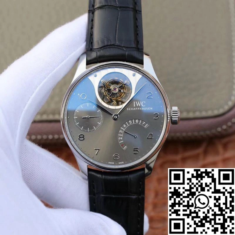 ZF Factory IWC Portuguese Tourbillon IW504210 Anthracite Dial