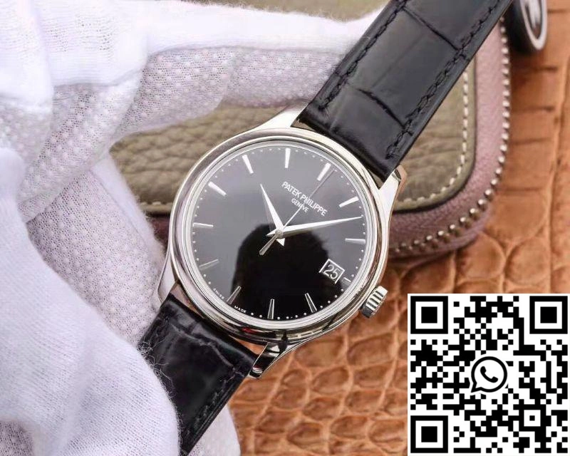 ZF Factory Patek Philippe Calatrava Automatic Date Black Dial Watch 5227G-010 Flip Back Version