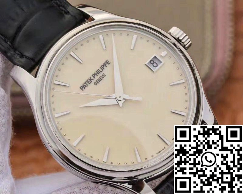 ZF Factory Patek Philippe Calatrava Automatic Date White Dial Watch 5227 Flip Back Version