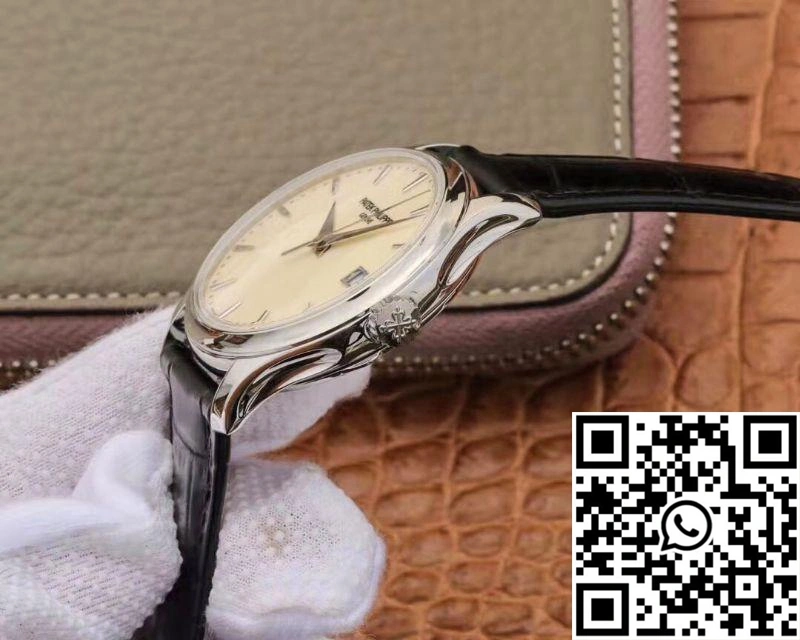 ZF Factory Patek Philippe Calatrava Automatic Date White Dial Watch 5227 Flip Back Version