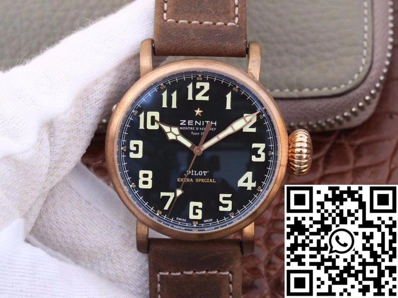 Zenith Pilot Type 20 Extra Special Bronze 29.2430.679.21.C753 XF Factory Black Dial