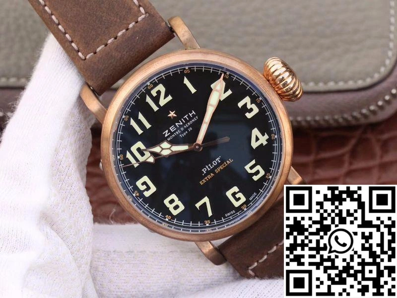Zenith Pilot Type 20 Extra Special Bronze 29.2430.679.21.C753 XF Factory Black Dial